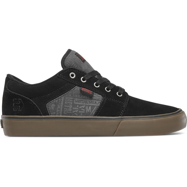 Pánské Tenisky Etnies Metal Mulisha Barge Ls Černé/Šedé - JZNSR6895